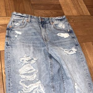 Denim mom jeans
